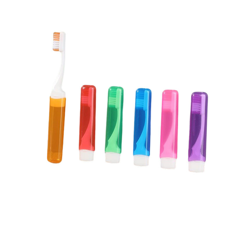 Folding toothbrush non-disposable portable soft toothbrush travel kit portable mini toothbrush travel toothbrush