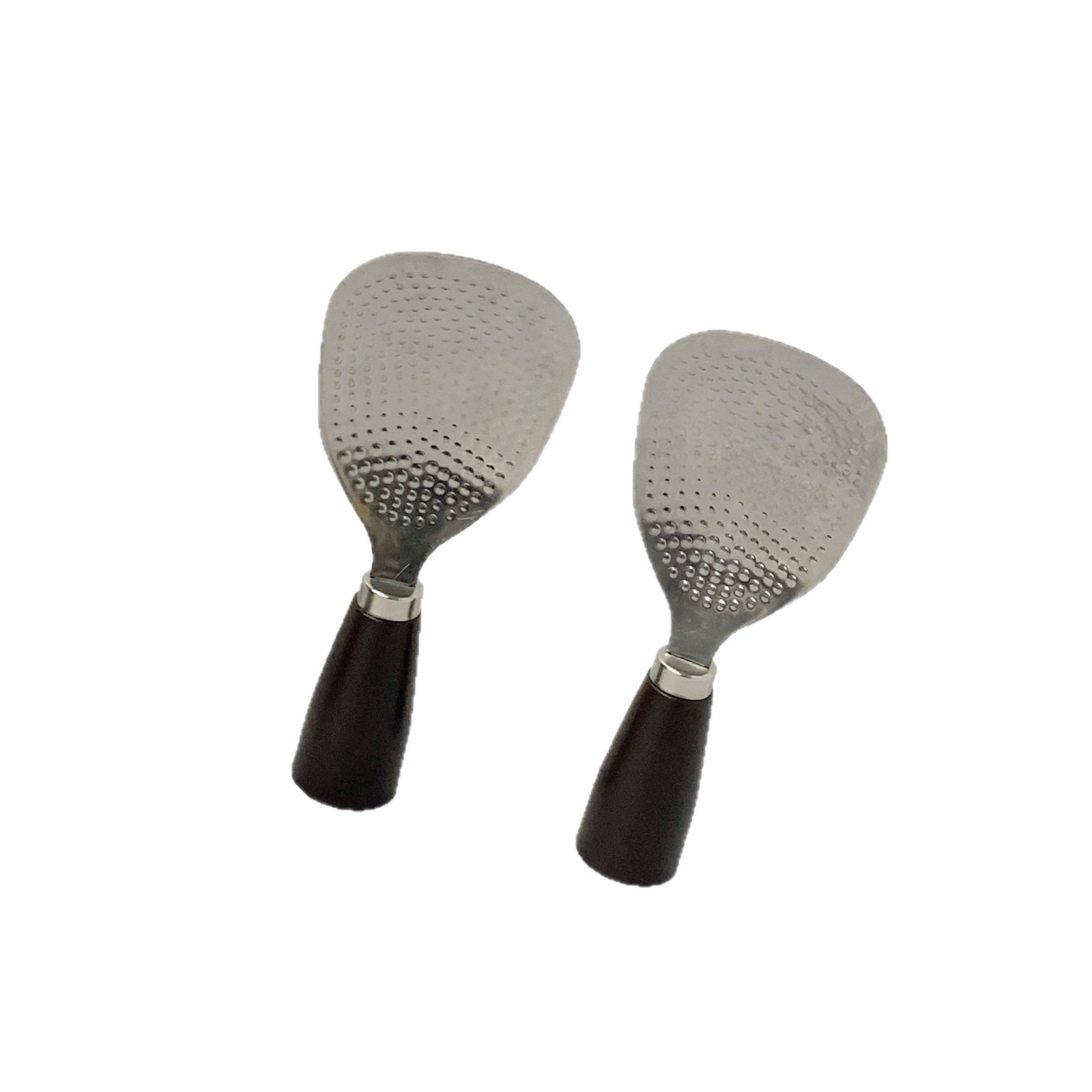 Wooden Handle Stainless Steel Rice Spoon Vertical Rice Cooker Spoon Rice Household Shovel Thickeneded High Temperature Resistant Food Grade Rice Spoon