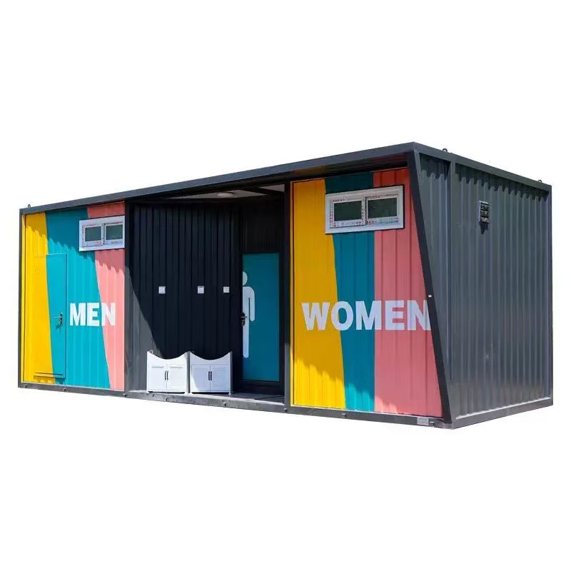 Mobile Toilet Bathroom Outdoor Scenic Park Bathroom Finished Public Steel Plate Box Integrated Bathroom