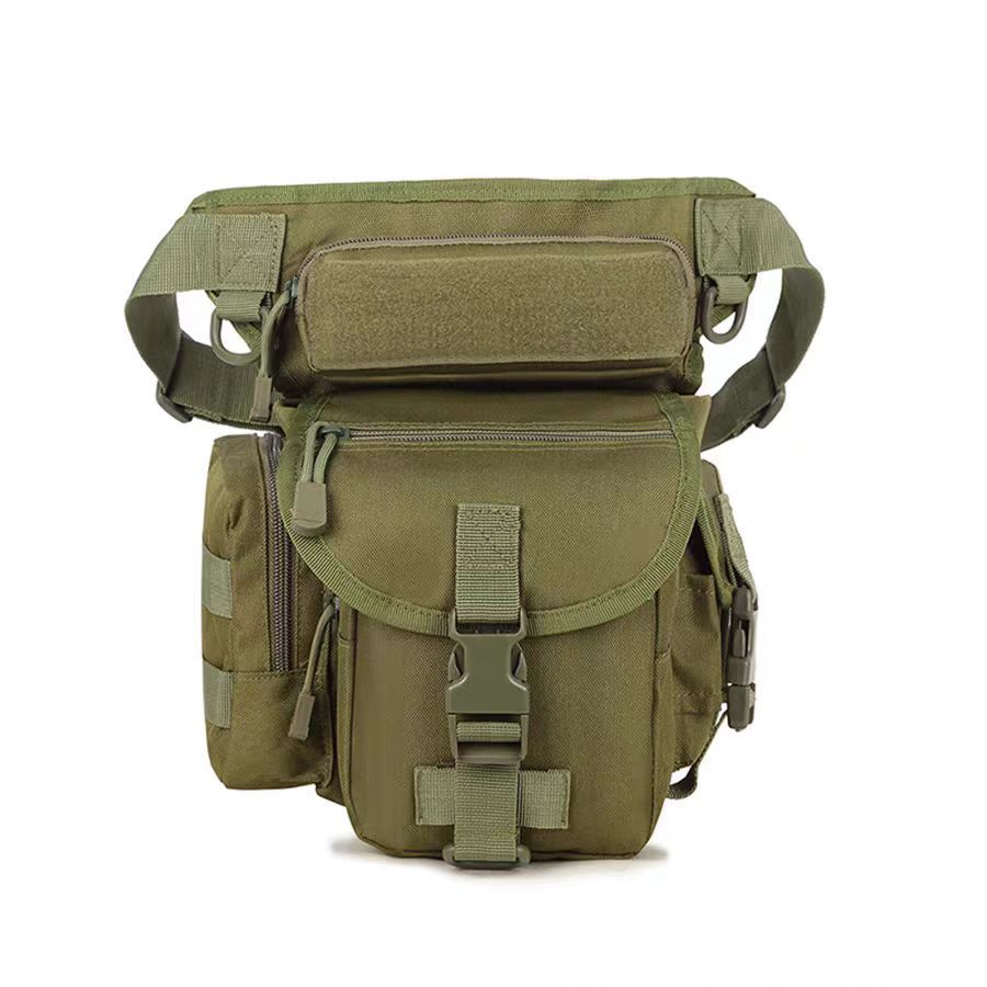 Multifunctional Waist Bag Tactical Leg Bag Outdoor Waterproof Oxford Cloth Camouflage Sports Portable Mobile Phone Military Fan Cs Waterproof Bag