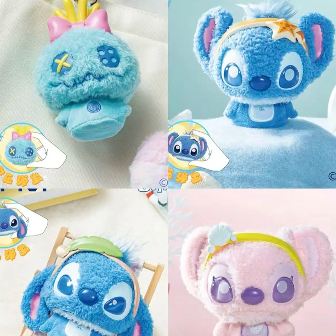 Оригинальный новый продукт Disney Стич Мягкий бархатный кулон Слепая коробка Подарок Оптовая продажа