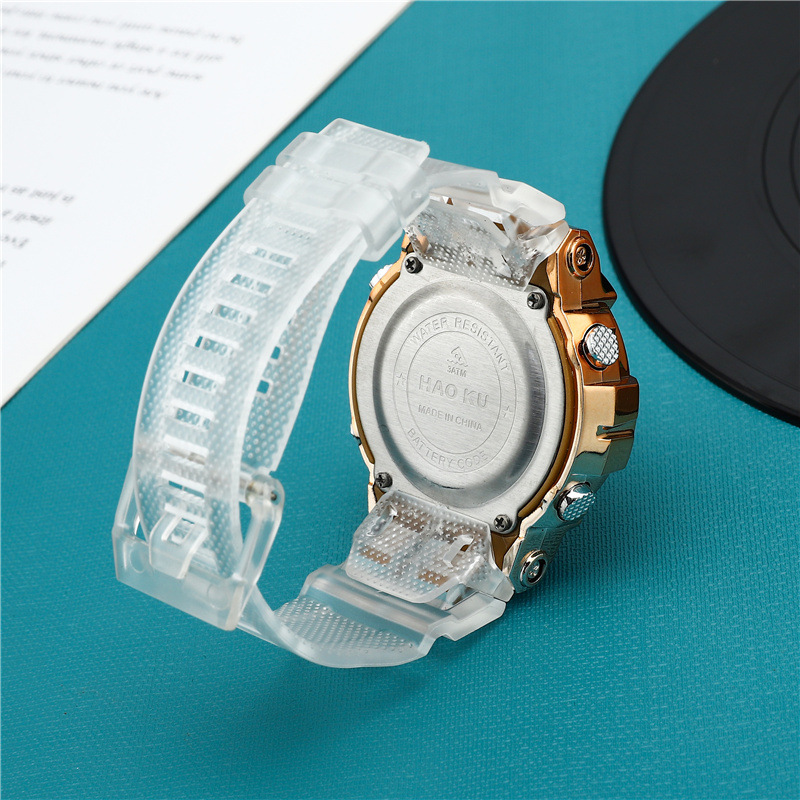 Ins Colorful Popular Sports Digital Watch Waterproof Men's and Women's Square Student Led Watch Popular Kidsren's Watch