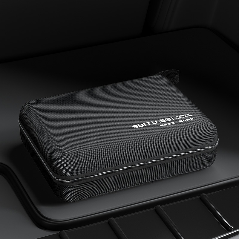 Black Vacuum Cleaner Cosmetics Bag Portable Cosmetics Bag Digital Accessories 3C Storage Box Eva Bag Headphone Data Cable Bag