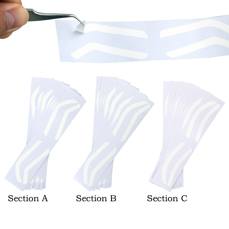 Embroidery Disposable Eyebrow Tattoo Auxiliary Sticker Makeup Positioning Eyebrow Painted Thrush Fixed-point Eyebrow Sticker Cross-border Explosive