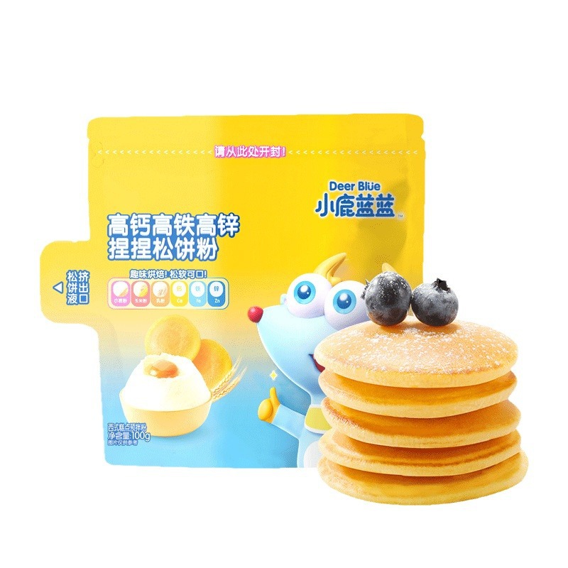 Fawn Blue High Calcium Pinch Waffle Flour Cake Flour Waffle Free Recipe for Baby Infants and Toddlers