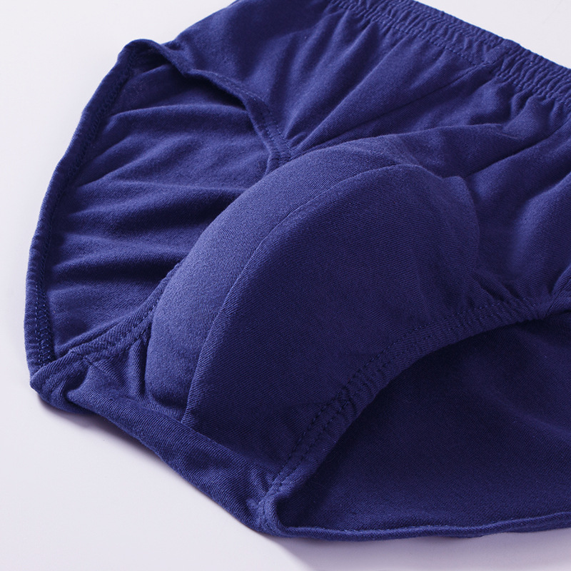 Cotton men's high waist briefs large size cotton underwear cotton fat guy middle-aged fat man shorts pants wholesale
