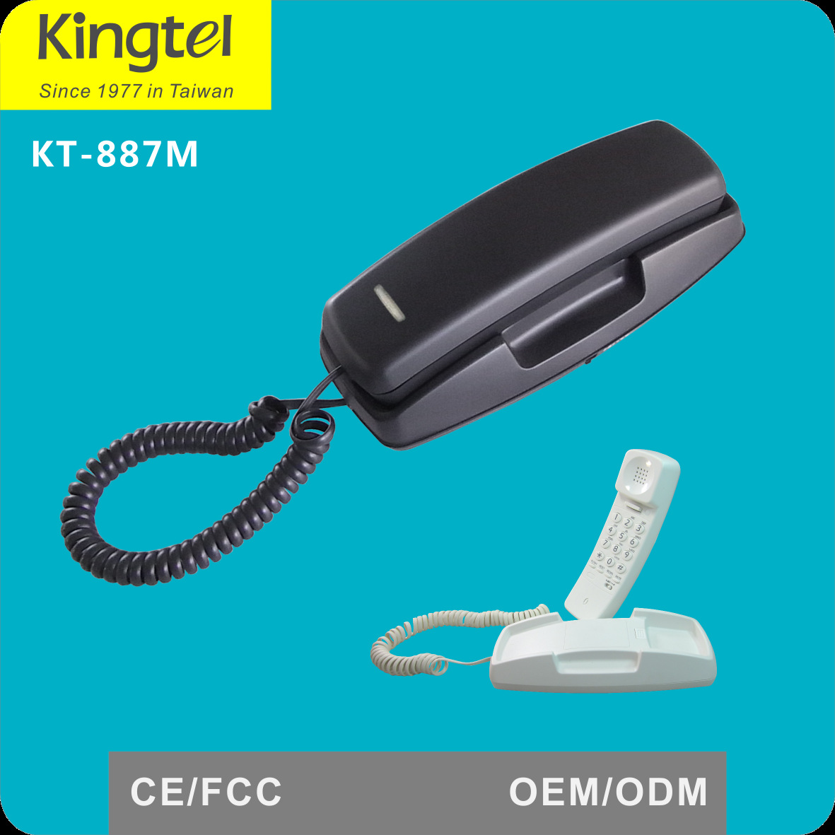 Kingtel887M настенный телефон, мини стационарный телефон для гостиниц