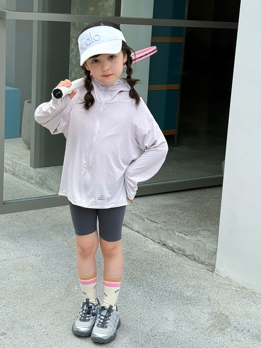 [Clearance Item] Upf50+ Children's Outdoor Sun Protection Jacket, Lightweight Skin Coat with Hood