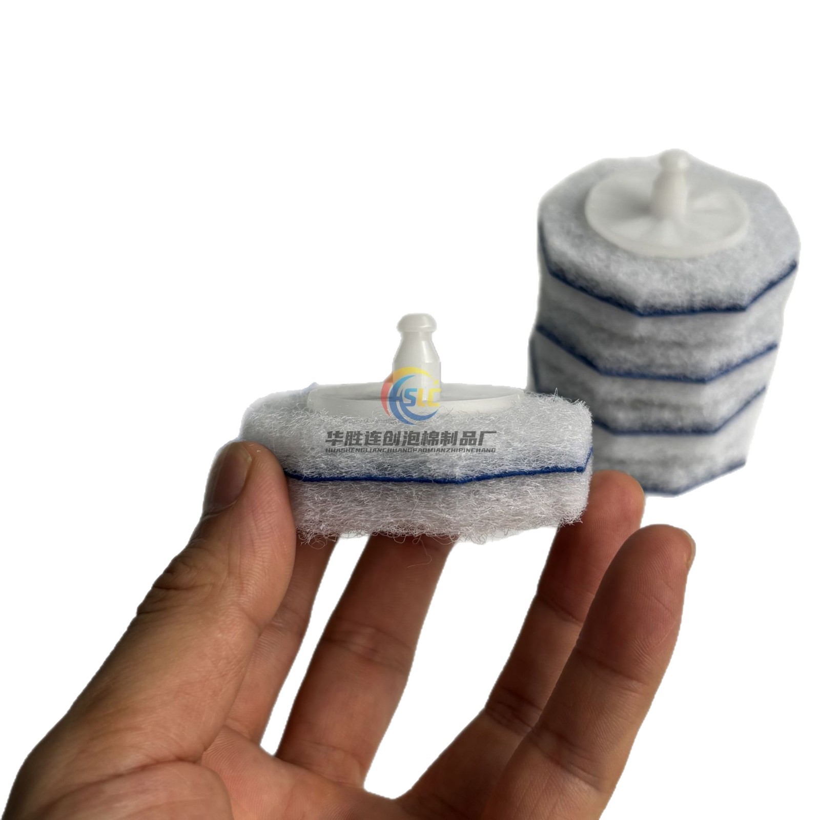 Disposable Toilet Brush Replacement Head, Bathroom Punch-Free, Disposable with Cleaning Liquid, Antibacterial Toilet Cleaning Brush