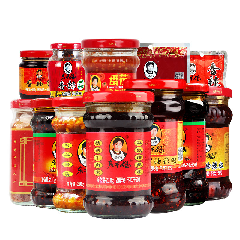 Laoganma Spicy Three-ding Oil Chili 280g Chili Sauce Side Cabbage Bean Black Bean Oil Chili Spicy Seasoning Sauce for Meals