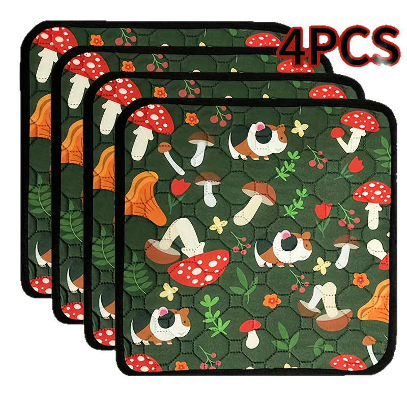 Guinea Pig Cage Mat (Washable) Mattress Super Absorbent Waterproof and Odor-Proof Reusable Mat