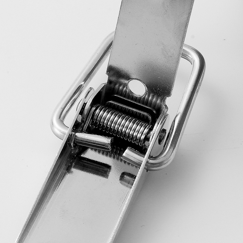 Stainless steel case buckle buckle aviation case lock buckle tool box wooden case bag padlock buckle card lock spring duck bill