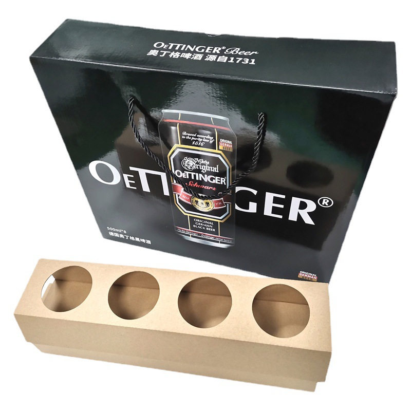 Customized Beer Suitcase Reinforced with Heavy-Duty Corrugated Cardboard, Wine Box, Beverage Beer Box, Custom Craft Beer Packaging Box