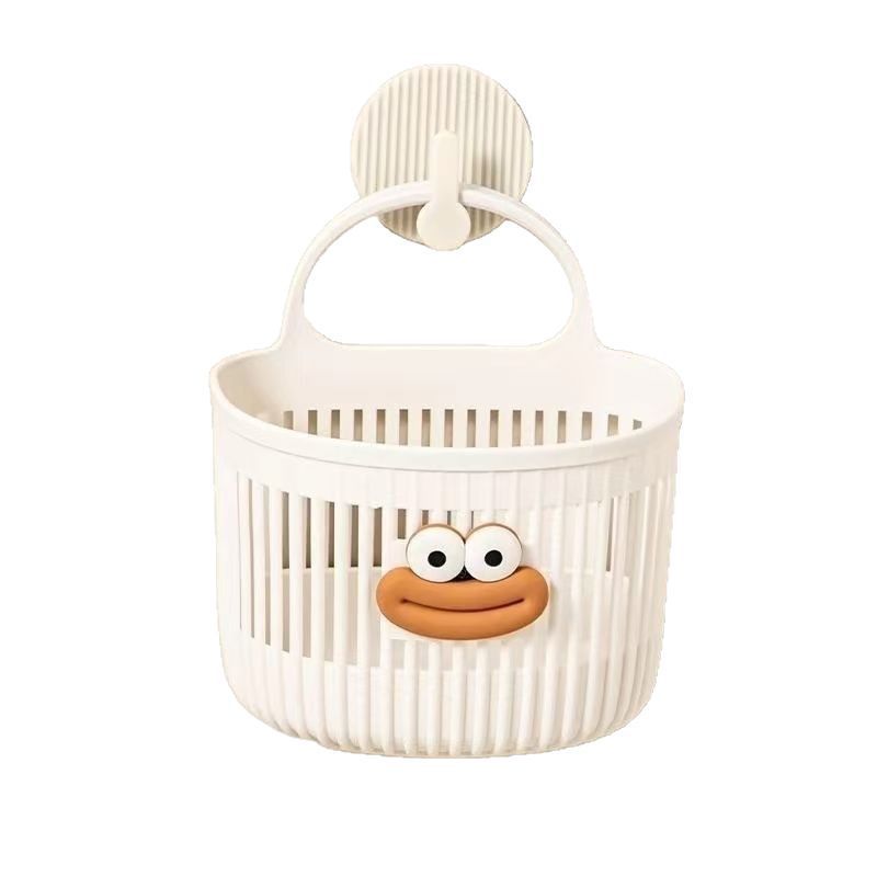 Multifunctional Small Hanging Basket Bathroom Bathroom Waste Towel Storage Basket Kitchen Dormitory Bedside Wall-Mounted Hanging Basket