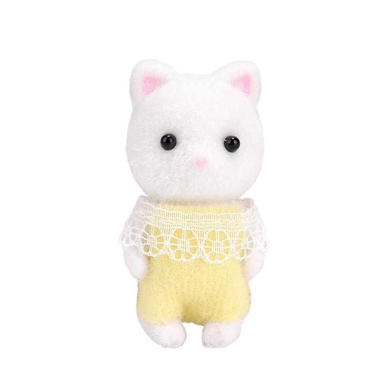 Cute Kitten Persian Cat Mini Doll Ornament Plush Doll for Best Friend Birthday Gift Cute Doll