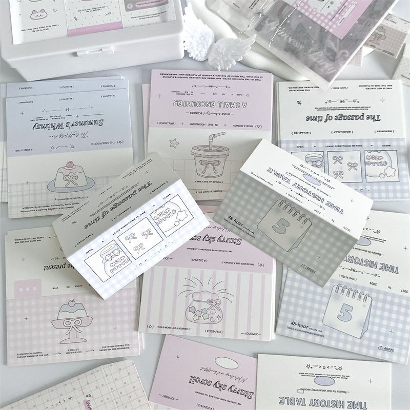 Original ins Style Folding Big Card Head Love Bean Small Card Packaging Material Star-chasing Jewelry Gift Card Packaging Card