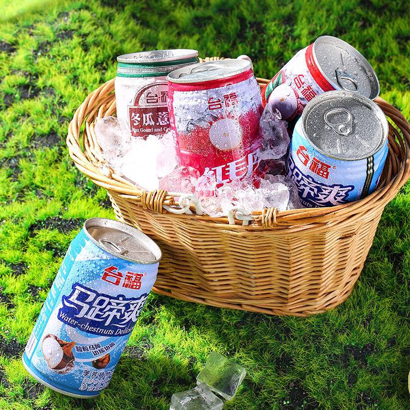 Fujian Specialty Taifu Lychee Refreshing Rambutan Water Chestnut Refreshing Fruity Juice Drink Mixed Pack Wholesale Box
