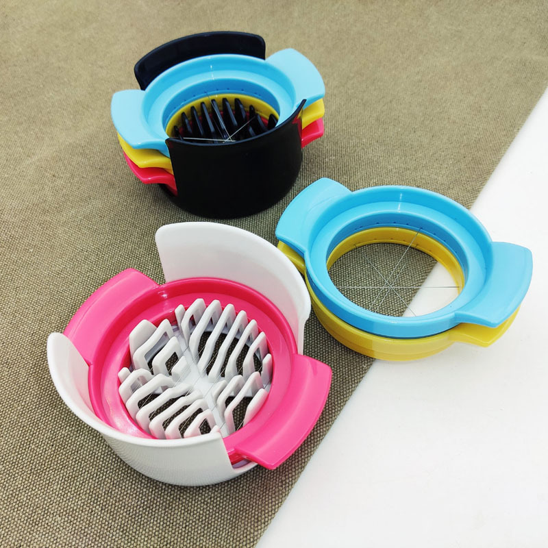 Factory Direct Supply Three-In-One Egg Cutter Fancy Preserved Egg Cutter Tofu Cutter Fruit Cutter