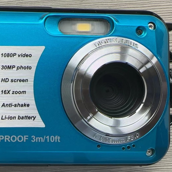 Cross-border e-commerce English version 30 million pixel waterproof HD digital camera underwater camera 1080p WP05