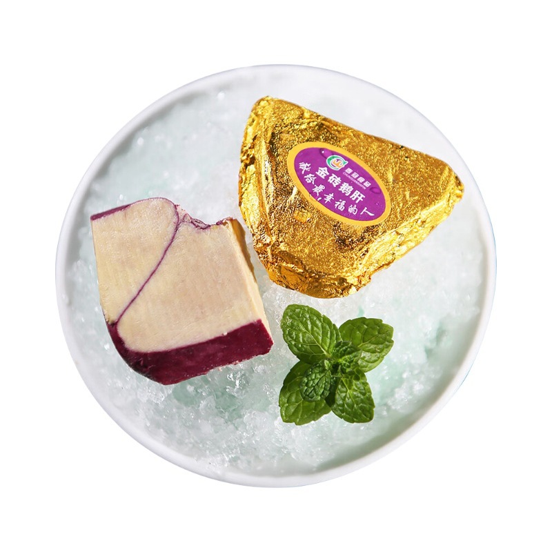French Brick Foie Gras Non-French Imported Red Wine Blueberry Cherry Ice Cream Foie Gras Slices Ready-To-Eat Commercial Wholesale