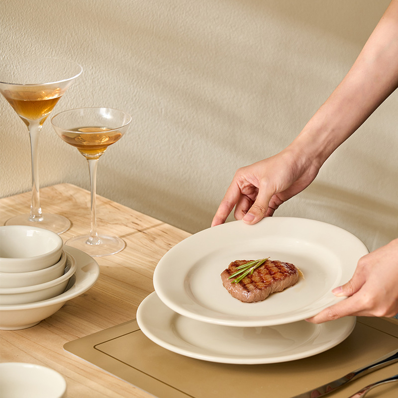 Rohto Tuxton Dish Set Simple Ins Style Durable High Temperature Resistant Ceramic Tableware Restaurant Home Genuine