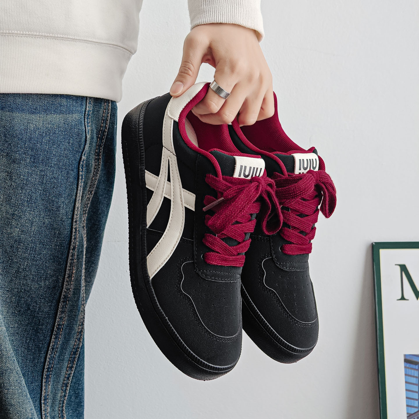 Vasibaen Ins Men's Shoes Trendy 2024 Autum New Versatile Original Design Canvas Shoes Casual Sneakers Trendy