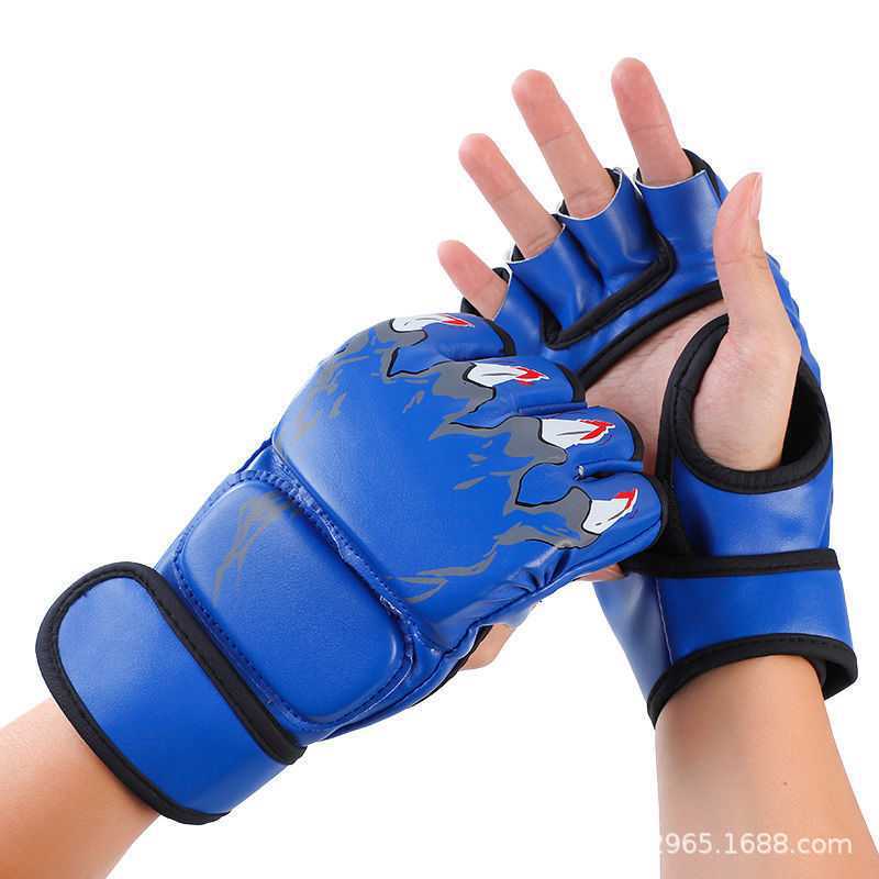 Boxing Supplies Half-Finger Boxing Gloves in Stock Wholesale Professional Boxing Gloves Fighting Sanda Fighting Sandbag Gloves