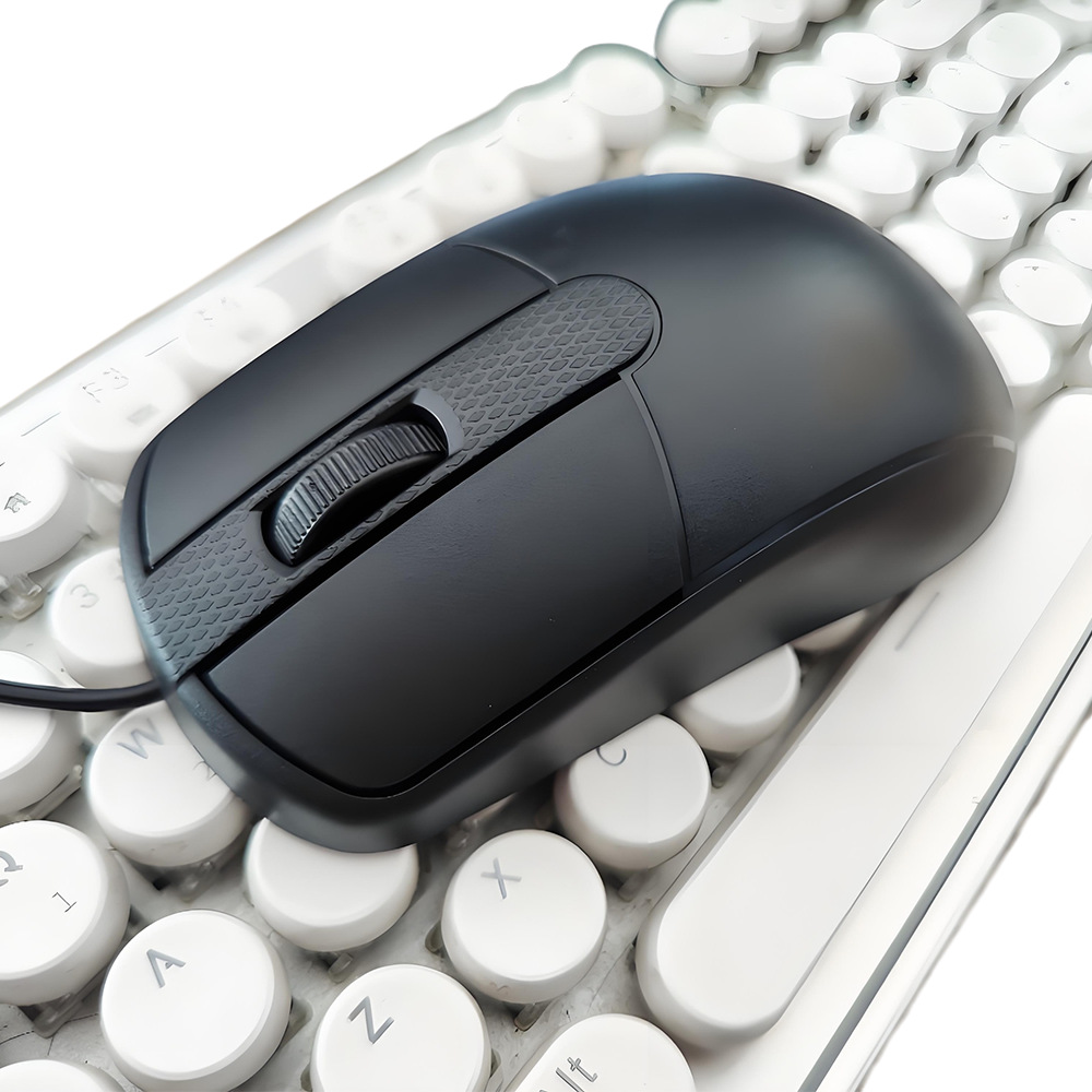 Factory Direct Sales Wired USB Driver-Free Optical Mouse Office Mouse Mini Mouse Export Wholesale Customized Cross-Border