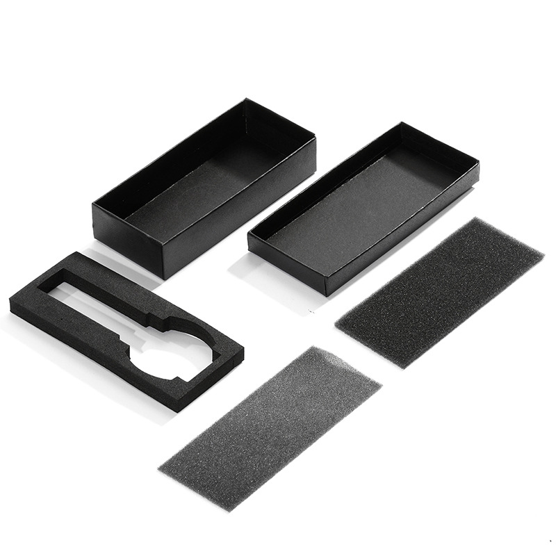 In stock rectangular DW watch box lid jewelry box Black Lenny pattern watch packaging box order gilding logo