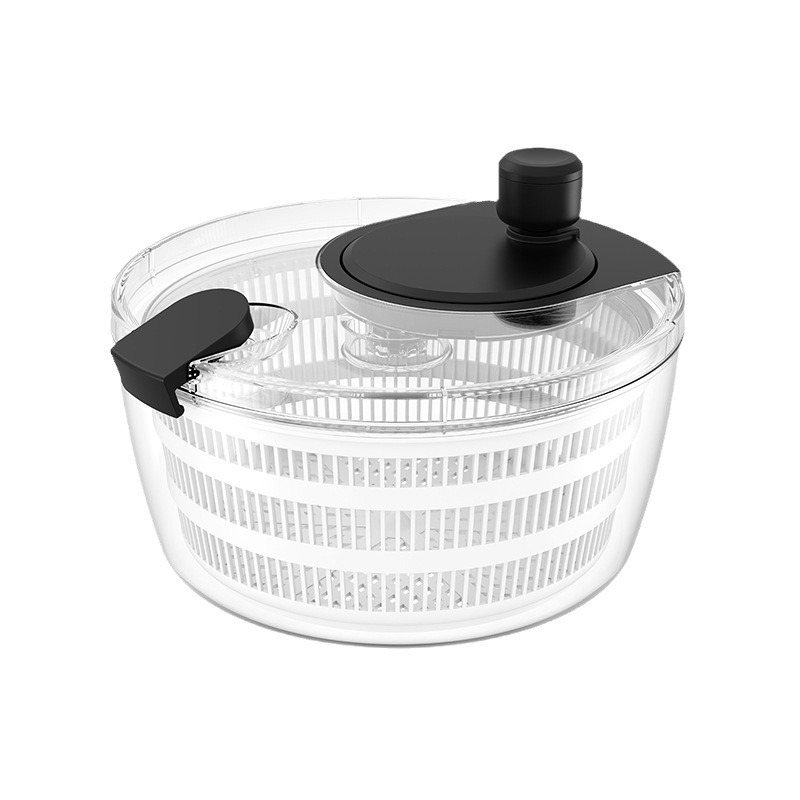 Transparent Hand Vegetable Dehydrator Fitness Meal Vegetable Salad Fruit and Vegetable Dehydrator Cleaning Storage Shake Dry Draining Basket