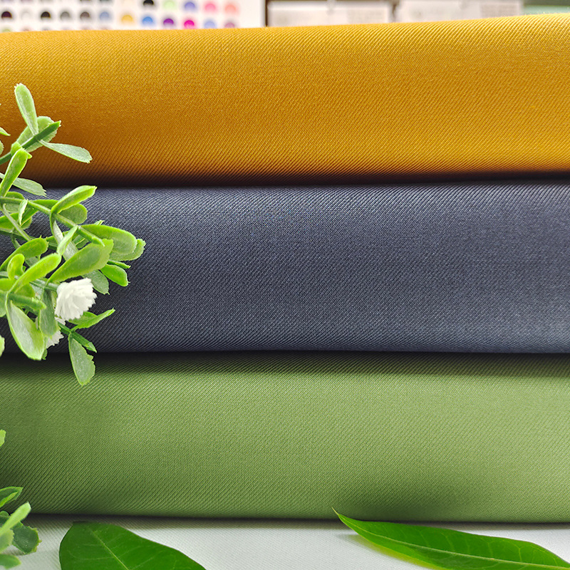 In-Stock 240Gsm Twill Fabric Suit Tr Twill Material for Security Uniforms, Workwear, Work Jackets, A-Line Skirts