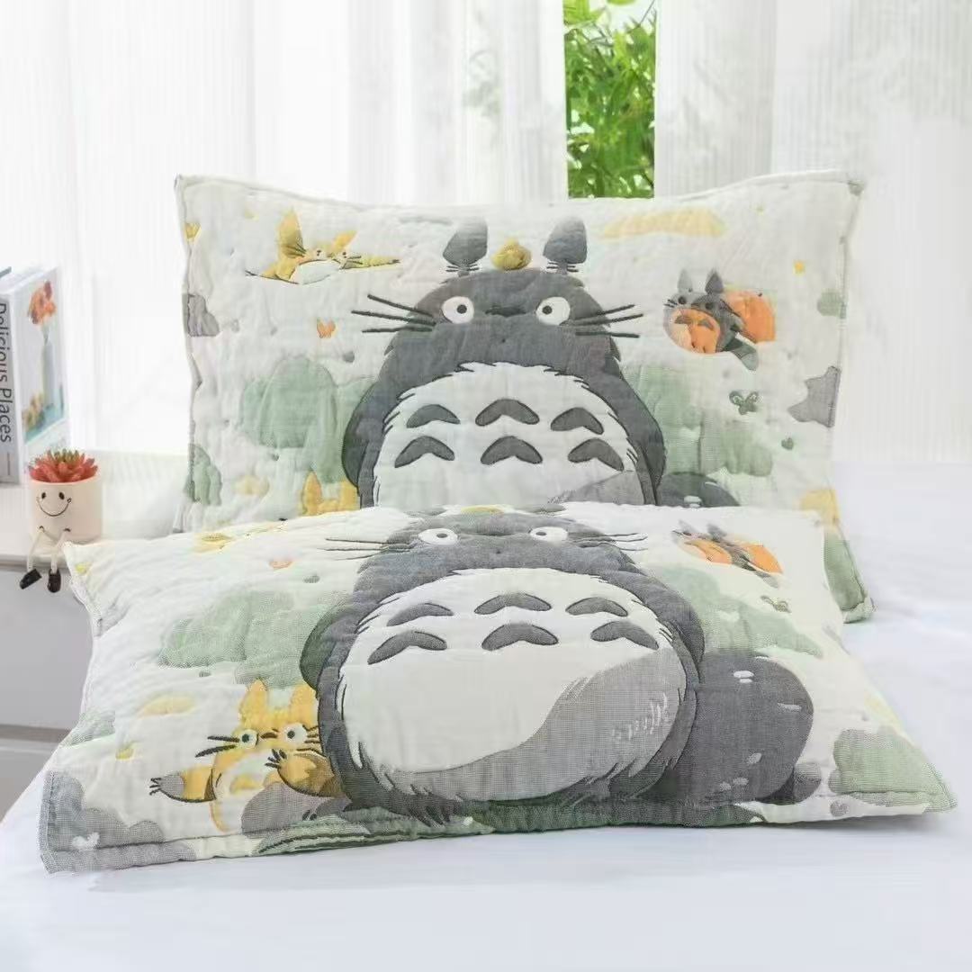 Soft Combed Cotton Cloud Cotton Fiber Korean Style Lace High Temperature Sand Wash Cloud Puff Pillow Towel Category A