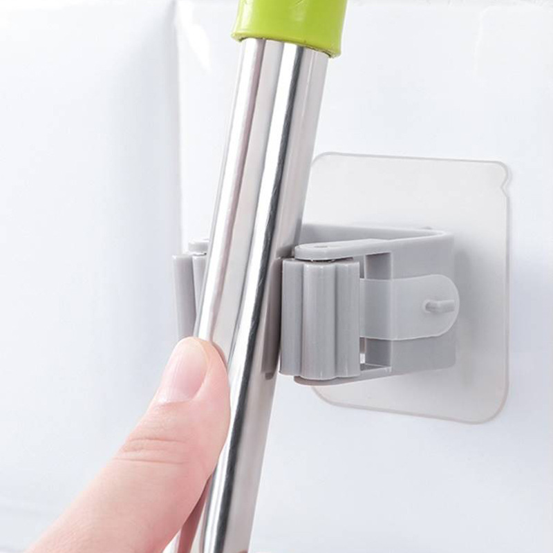 Strong seamless mop clip punch-free bathroom multi-function suction cup wall hanging buckle broom hook hanging rack wholesale