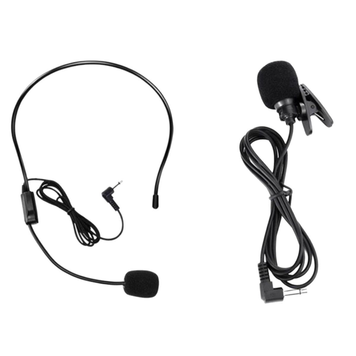 Little Bee Microphone Amplifier Teacher's Wired Neutral Lavalier Head-Mounted Teacher Teaching Microphone Headset