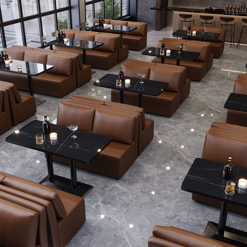 Industrial Style Tavern Cafe Bar Sofa Table and Chairs Barbecue Shop Hot Pot Western Restaurant Dining Bar Clear Bar Booth Sofa