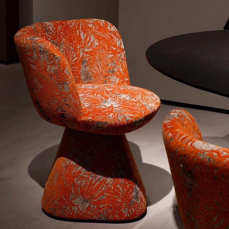 Designer Makeup Stool Girls Bedroom Dressing Table Chair Light Luxury High-End Rotating Makeup Chair Backrest