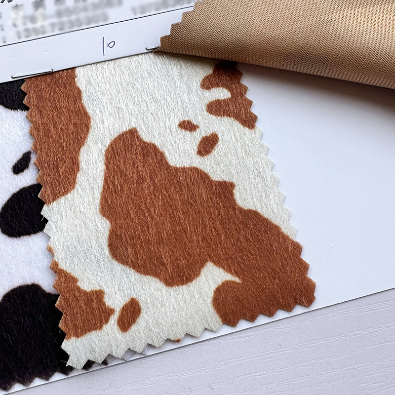 in stock milk pattern horse hair horse hair printed bright horse hair offset printing horse hair milk milk pattern bag shoe material fabric