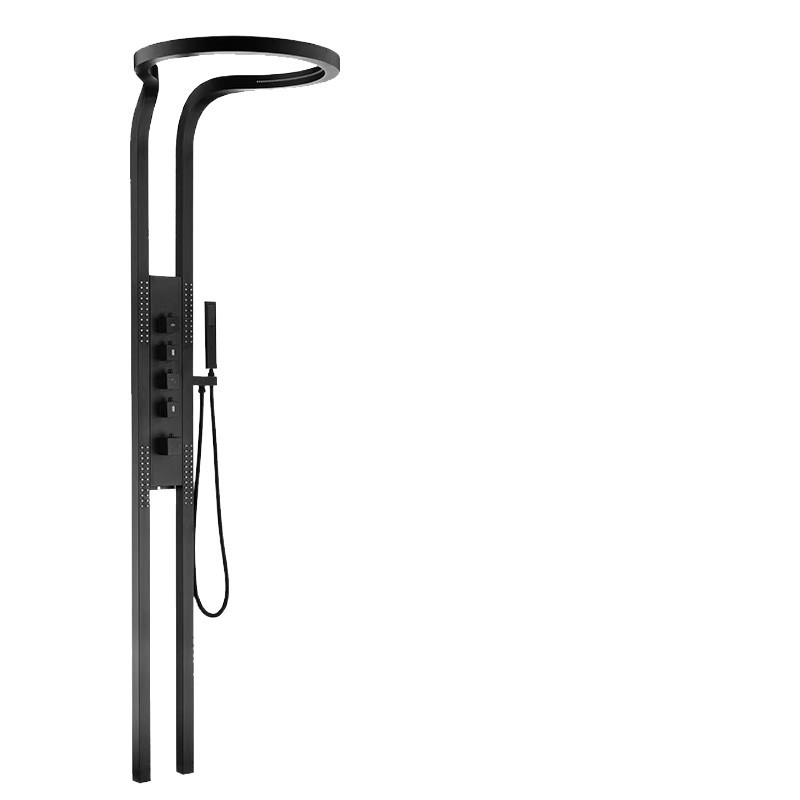 Ring waterfall wall-mounted shower screen shower suit bathroom multifunctional pressurized shower device large top spray multifunctional