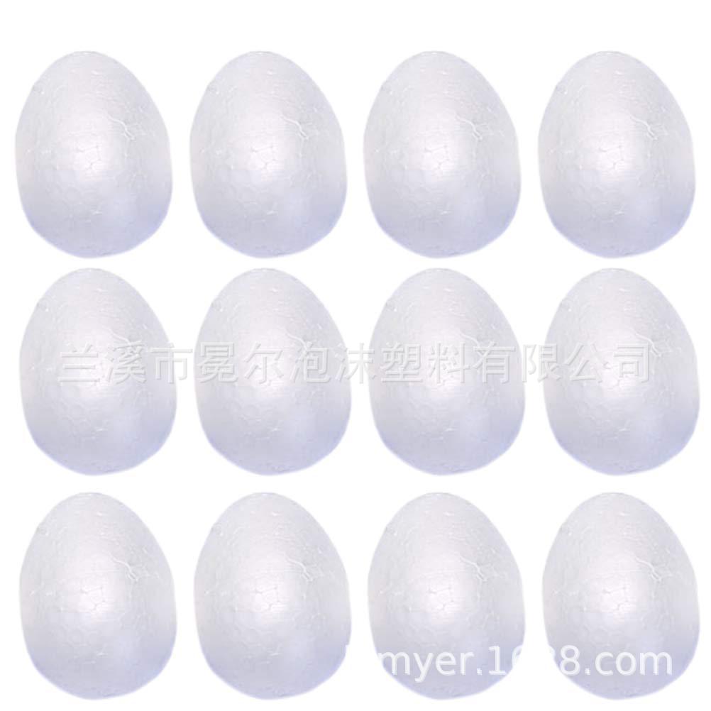 Прямые поставки различных размеров пенопластовых яиц пасхальных яиц раннего образования DIY граффити белые реквизиты