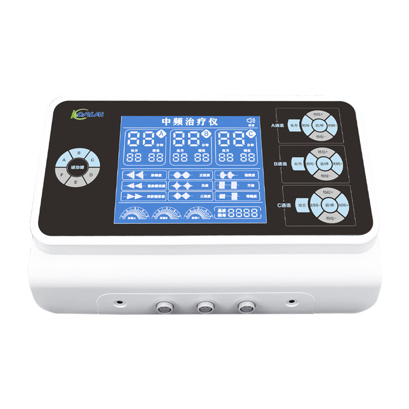 Zoyingsen Medium Frequency Therapy Instrument Three-Channel Pulse Electric Directional Medicine Guide Hospital Electrotherapy Instrument Medical Device Electrode Sheet