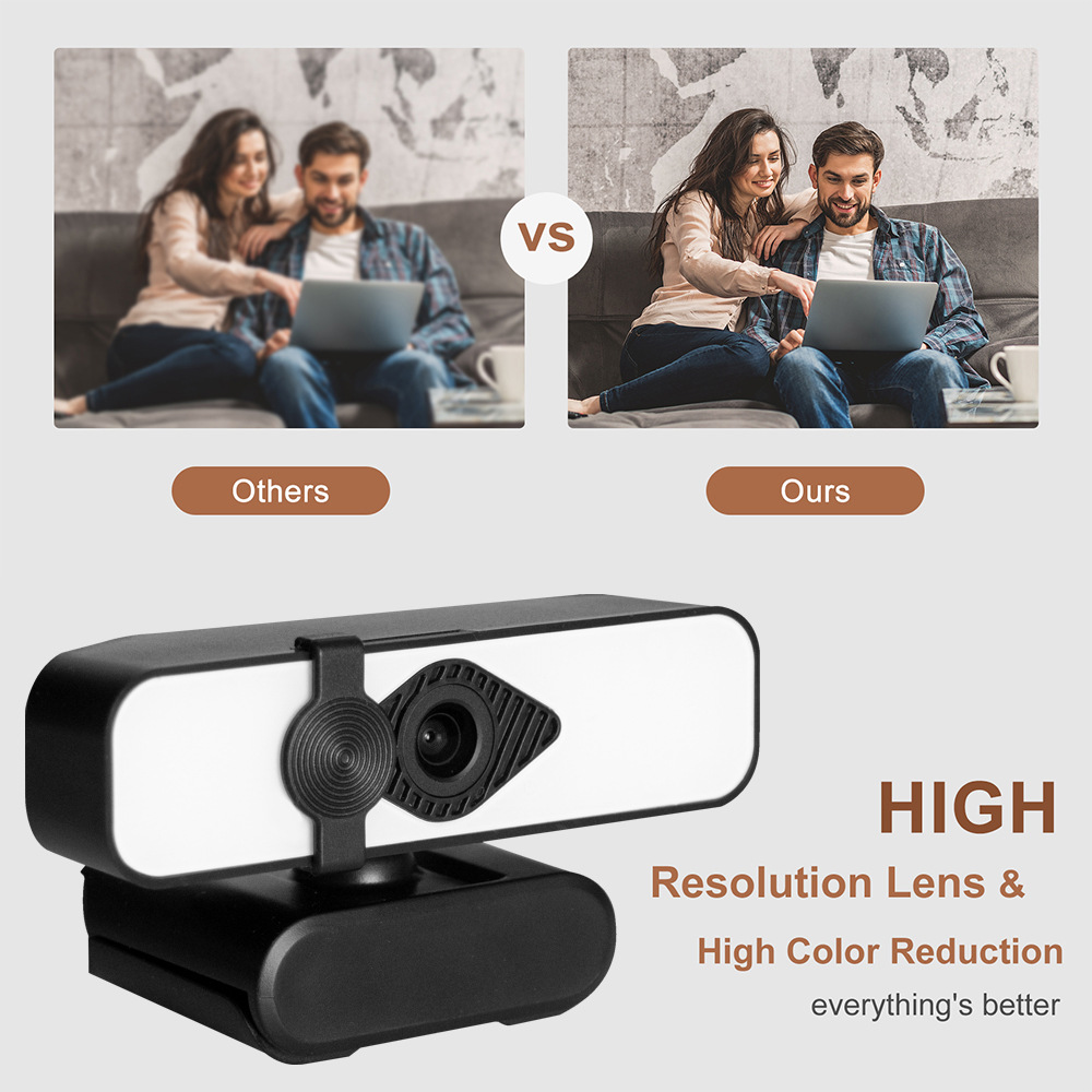 Computer camera wholesale 4K HD live camera shaking sound wide angle drive-free USB microphone integrated dedicated