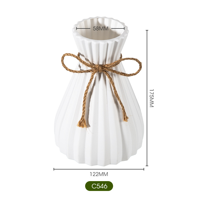 New Chinese Style Vase Origami Creative Plastic Vase Blow Molding Water Storage Flower Bottle Simulation Flower Fake Flower Vase