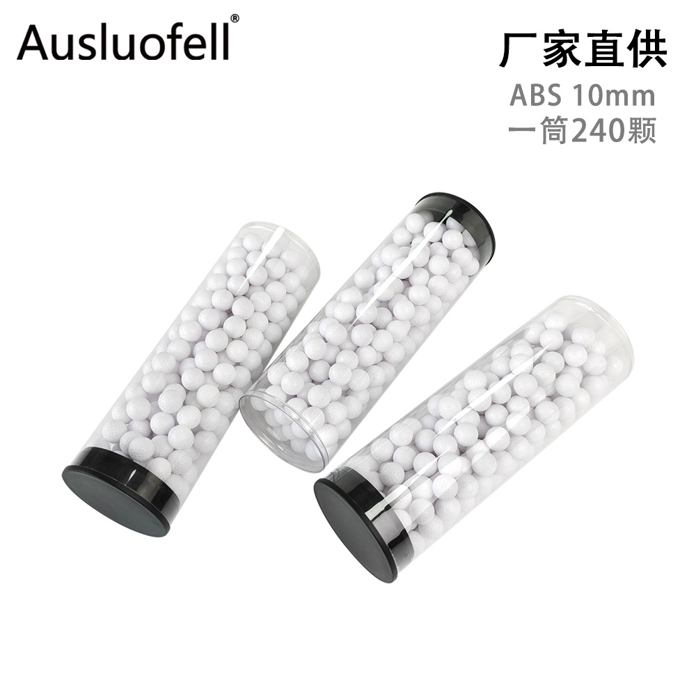 Wholesale In-Stock Golf Accessories 10mm Solid White Balls Abs Plastic Mini Golf Balls Durable and Resistant to Falling