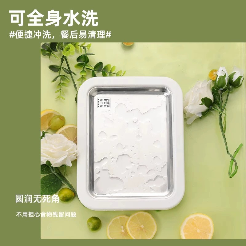 New Style Fried Ice Machine Household Fried Sour Milk Machine 304 Stainless Steel Fried Ice Plate Children DIY Homemade New Style Fried Ice Cream