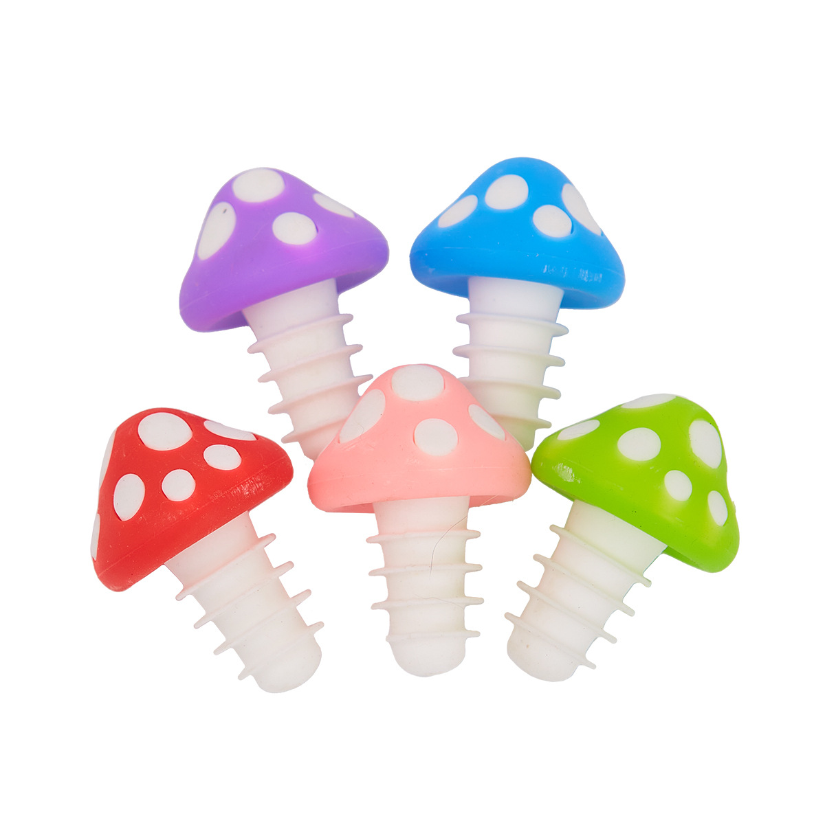 New Silicone Red Wine Stopper Mushroom Champagne Stopper Creative Wine Bottle Stopper Household Foreign Wine Stopper Beer Stopper