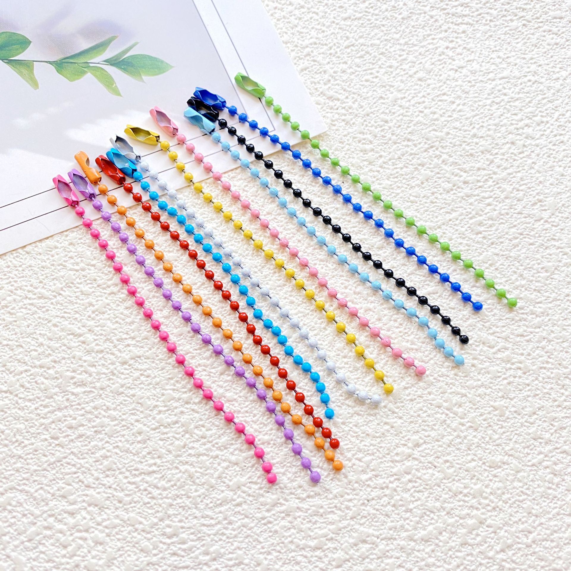 Keychain Ring Strap Card Chain Handmade Bag Chain Pendant DIY Macaron Set Card Holder Chain