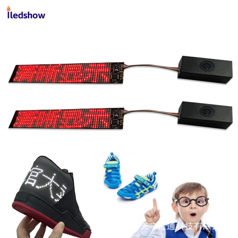 Light Particle Led Flexible Display Soft Screen Rolling Word Moving Mobile App Bluetooth Word Change Luminous Advertising Led Cap