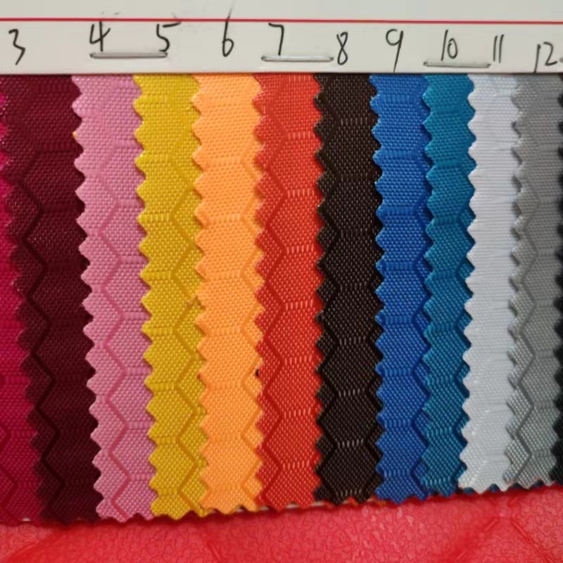 Big football PU coated tarpaulin polyester luggage handbag fabric nylon cloth new factory in stock