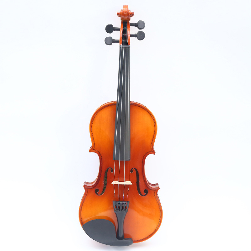 Beginner's Pure Solid Wood Violin Spruce Maple Practice Entry-Level Examination Special Piano Box Accessories Factory Direct Sale