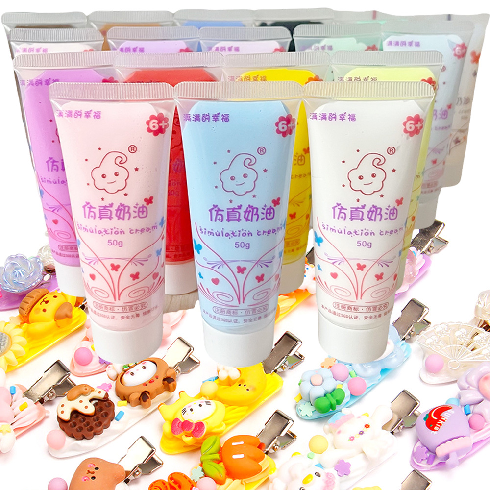 15/50мл крем-гель для моделирования прозрачный клей для джема DIY еда игра домашняя канцелярия коробка крем для мобильного телефона оптом